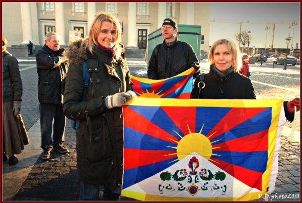 2010 akcija "Už Tibetą", freetibet.lt, V.Digimo nuotr.