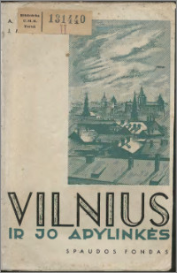 A.Juškevičiaus ir J.Maceikos vadovo „Vilnius ir jo apylinkės“ 1940-ųjų metų viršelis | kpbc.umk.pl nuotr.