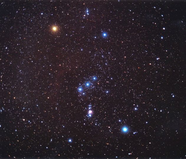 1 pav. Šienpjovių (Oriono) žvaigždynas, NASA nuotr.