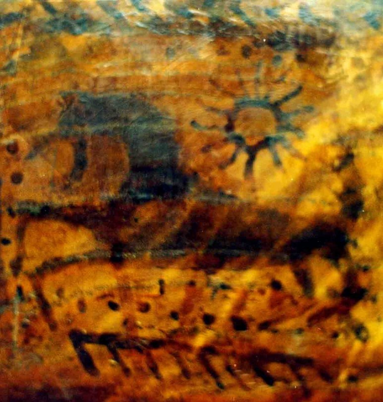 Zodiakinis Vandenio žvaigždynas pavaizduotyas kaip šuoliuojantis  žirgas ant viduramžių apeiginio kaušo iš Gardino | J.Vaiškūno nuotr.