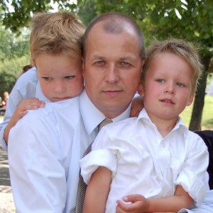Vytautas V. Landsbergis su vaikais