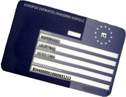 Europos sveikatos draudimo kortelė
