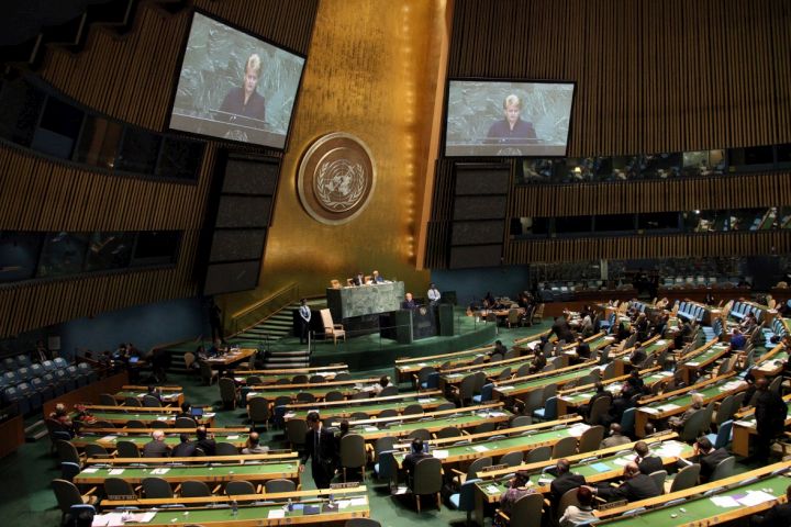 D.Grybauskaitė kalba JT Generalinėje Asamblejoje | lrp.lt nuotr.