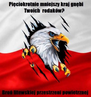 Lenkų šovinistų plakatas