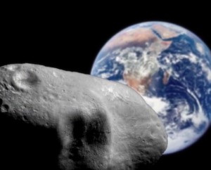 Asteroido 2012 DA14 skrydžio imitacija. NASA pav.