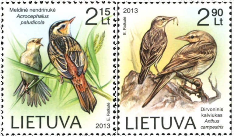 Pašto ženklai su paukščiais