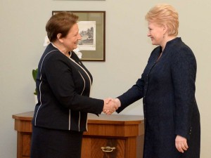 Dalia Grybauskaitė ir Laimdota Straujuma | lrp.lt, R.Dačkaus nuotr.