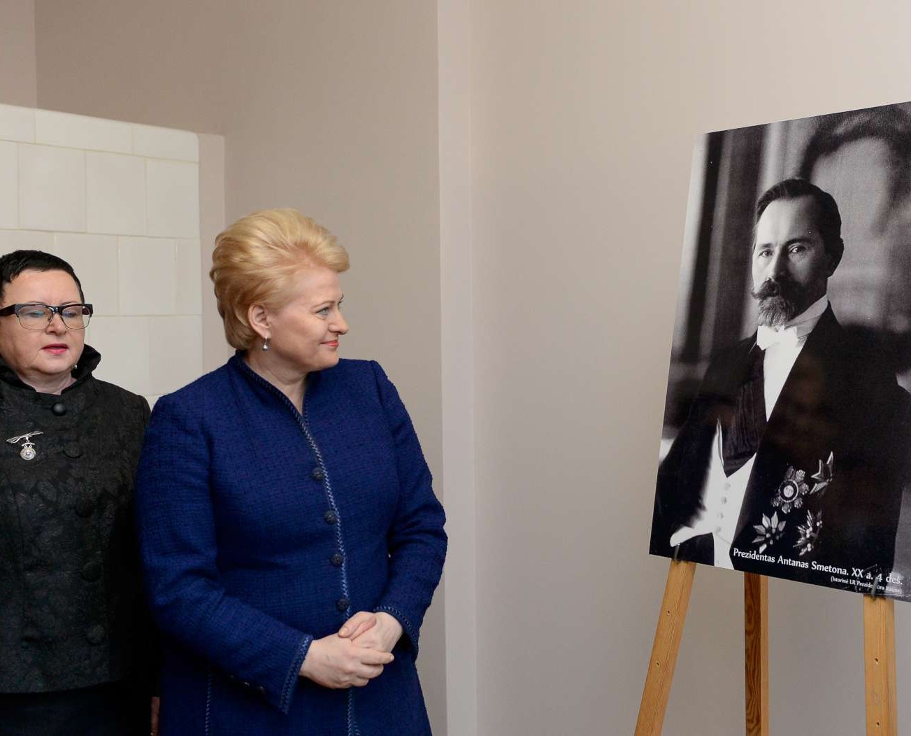 Dalia Grybauskaitė atidarė restauruotus pirmojo Lietuvos Prezidento, Nepriklausomybės Akto signataro Antano Smetonos dvaro rūmus | lrp.lt, R.Dačkaus nuotr.