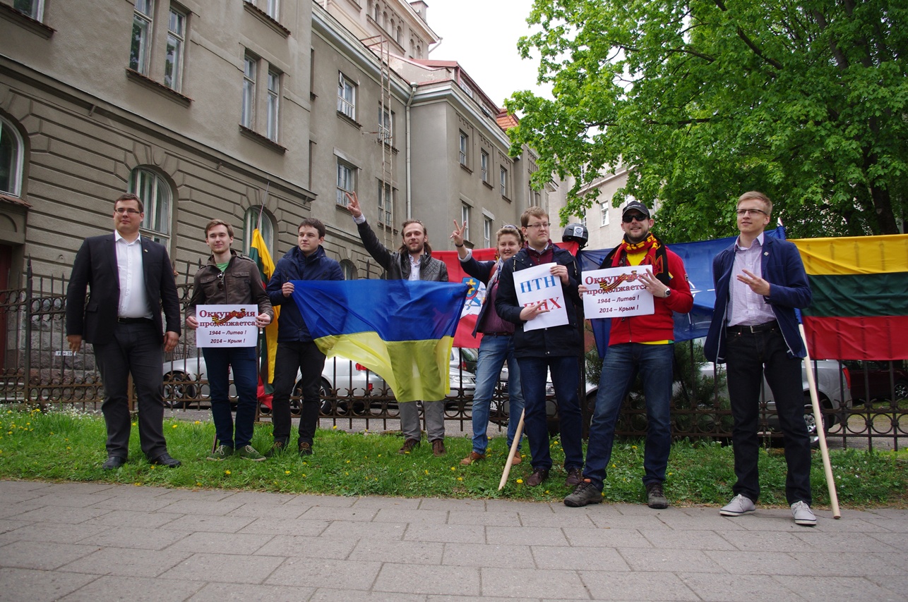 Palaikymo mitingas prie Ukrainos ambasados | Alkas.lt, A.Rasakevičiaus nuotr.