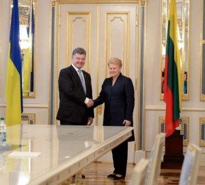 Petro Porošenko ir Dalia Grybauskaitė | lrp.lt nuotr