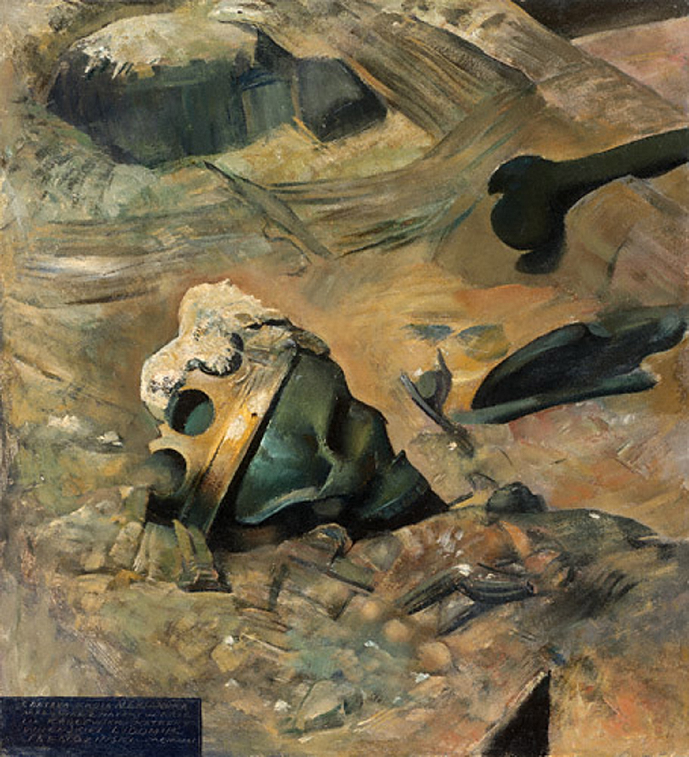 9 pav. Aleksandro Jogailaičio kaukolė. Aut. L. Slendzinskis. Aliejus, fanera 59,5 x 54,5 cm (LDM T-4276)