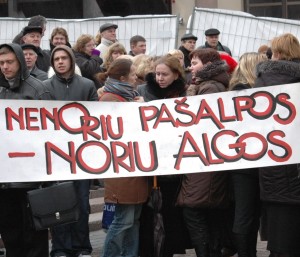 Įspėjamasis mokytojų streikas | dialogas.lt, E.Tervidytės nuotr.