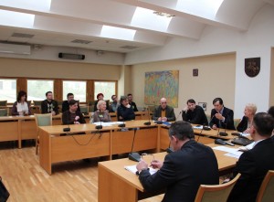 Visuomenės atstovų kultūros komiteto ir Lietuvos teatrų ir koncertinių įstaigų darbuotojų profesinių sąjungų federacijos atstovų posėdis | rengėjų nuotr.