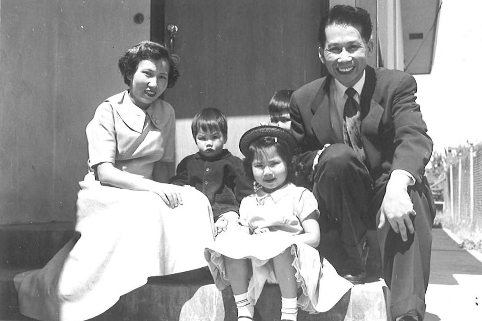 Amy Tan vaikystėje, su tėvais ir broliais | asmeninė nuotr.