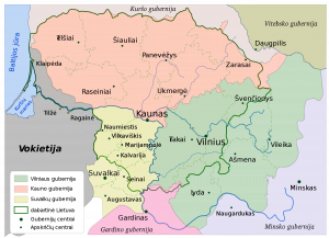 Lietuva i r jos apylinkės 1867-1914 m. | wikipedija.org nuotr.