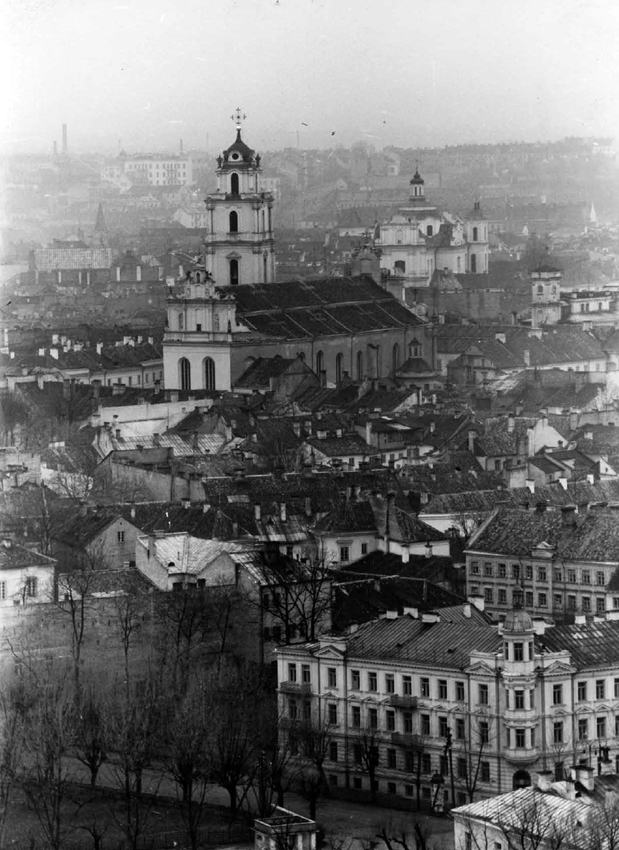 Vilniaus panorama. Šv. Jonų bažnyčia.1939 m. | LCVA, Zenono Miežlaiškio nuotr.