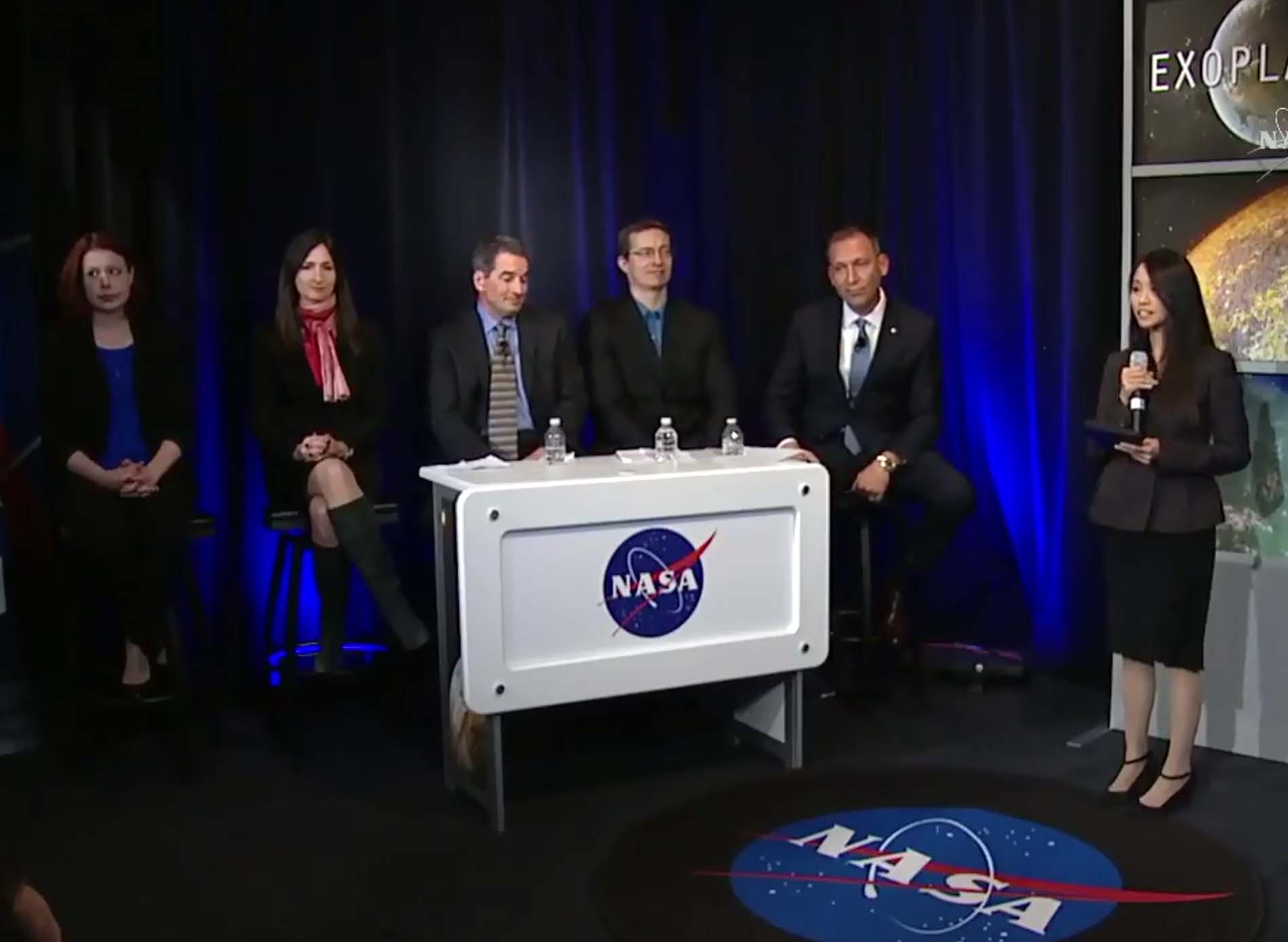 NASA spaudos konferencija | youtube.com stop kadras