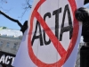 pries-Protestas prieš ACTA Vilniuje 2012 02 11, Gedimino Gražio nuotr.