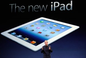 „Apple“ vadovas Timas Cukas pristato „iPad 3“