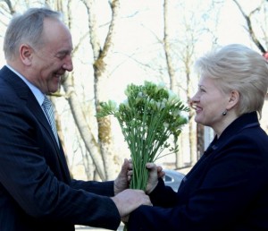 D.Grybauskaitė ir A.Bėrzinis (A.Bērziņš) | lrp.lt nuotr.