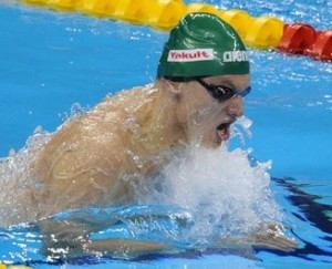 Lithuania's Giedrius Titenis  competes i