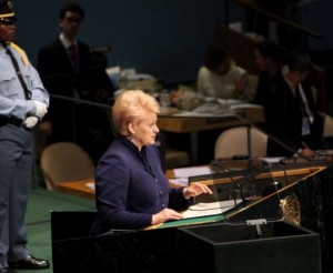 Dalia Grybauskaitė JT asamblėjoje | lrp.lt nuotr.