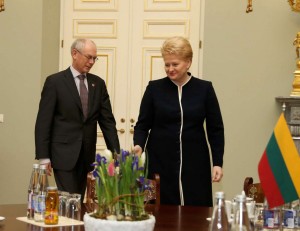Hermanas Van Rompėjus ir Dalia Grybauskaitė | lrp.lt nuotr.