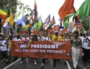 Kampanija „Tesėkite pažadą dėl ŽIV ir AIDS“ prasidėjo pernai (2012 m.) Vašingtone (JAV)
