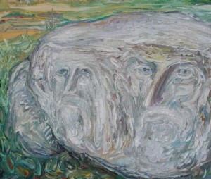 „Dvynių akmuo“ | V.Kašinsko paveikslo fragmentas