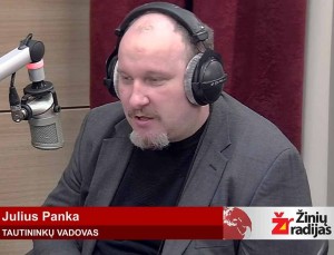 Tautininkų sąjungos pirmininkas Julius Panka laidoje „Dienos klausimas“ | stop kadras
