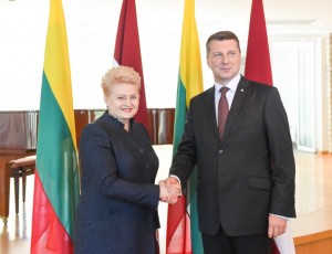 D. Grybauskaitės susitikimas su Latvijos Prezidentu R. Vėjuoniu | lrp.lt, R. Dačkaus nuotr.