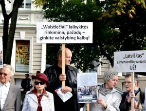 Judėjimas „TALKA kalbai ir tautai“ reikalauja gerbti Lietuvos piliečių valią ir Konstituciją | J. Česnavičiaus nuotr.