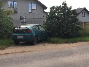 Automobilis prie namų | VšĮ Aplinkos apsaugos instituto nuotr.