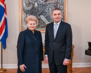 LR Prezidentė Dalia Grybauskaitė ir Gudni Torlasius Johanesonas | LRP nuotr.