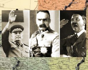 Stalinas, Pilsudskis, Hitleris | Alkas.lt koliažas