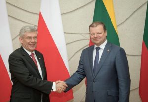 Premjeras susitiko su Lietuvoje viešinčiu Lenkijos Respublikos Senato Pirmininku Stanislavu Karčevskiu | lrv.lt nuotr.