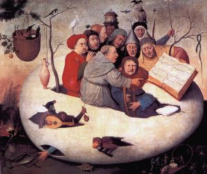 „Koncertas kiaušinyje“. Jeronimo Boscho paveikslas 1516 m. | Wikipedia.org nuotr.