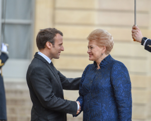 Lietuvos Respublikos Prezidentė Dalia Grybauskaitė susiitiko su Prancūzijos Prezidentu Emmanueliu Macronu | lrp.lt nuotr.