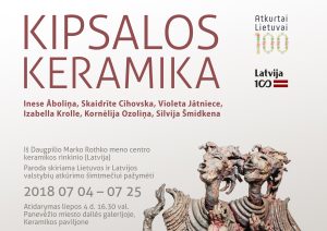 Kipsalos keramika – plakatas | Panevėžio miesto dailės galerijos nuotr.