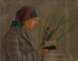 Eugenia Sienkiewicz-Przyałgowska (1891–1966). Moteris su verbomis. Fragmentas | Vytauto Kasiulio dailės muziejaus nuotr.