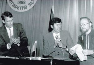 Trakų rajono sąjūdžio grupių Steigiamasis susirinkimas 1988 m. rugsėjo 14 d. -Z.Vilbranto nuotr