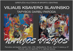 V. K. Slavinskas. Parodos plakatas.