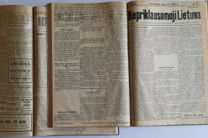 Laikraščiui Nepriklausomoji Lietuva – 100 metų | LMA Vrublevskių bibliotekos nuotr.