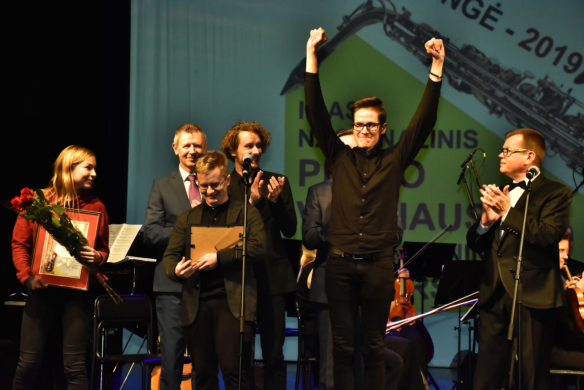  Plungės kultūros centre įteiktos nacionalinių Petro Vyšniausko saksofonininkų varžytuvių apdovanojimai | Plungės kultūros centro nuotr.