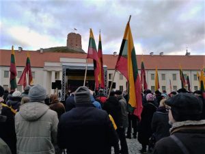 Mitingas „Lietuvos Vėliavos neuždrausit!“ | Alkas.lt, T. Baranausko nuotr.