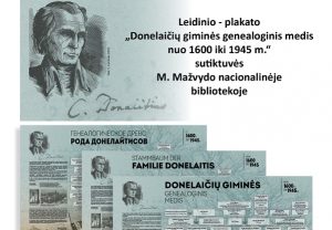 Nacionalinėje bibliotekoje bus pristatytas Donelaičių giminės medis | M. Mažvydo nacionalinės bibliotekos nuotr.