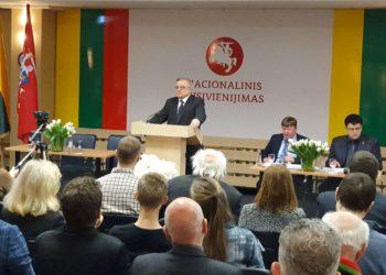 Steigiamos partijos „Nacionalinis susivienijimas“ pirmininku išrinktas V. Radžvilas | Alkas.lt nuotr.