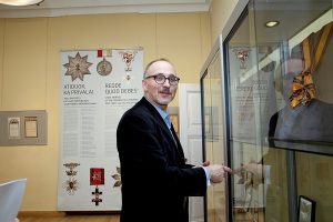 Nacionalinio M. K. Čiurlionio dailės muziejaus Numizmatikos skyriaus vadovas, humanitarinių mokslų daktaras Ignas Narbutas | R. Ropytės nuotr.