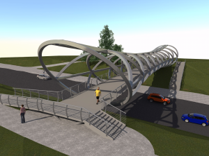 Jonavoje bus statomas modernus pėsčiųjų tiltas | Jonavos r. savivaldybės nuotr.