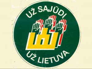 1-Už Sąjūdį už Lietuvą_priklijuojamas ženklas-red